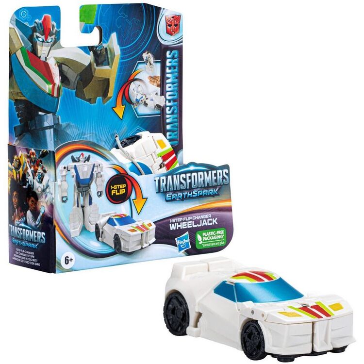 Product Hasbro Transformers: Earthspark 1-Step Flip Changer - Wheeljack Action Figure (F6715) image