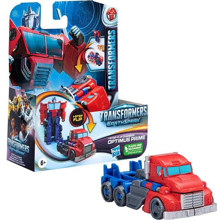 Product Hasbro Transformers: Earthspark 1-Step Flip Changer - Optimus Prime Action Figure (F6716) image