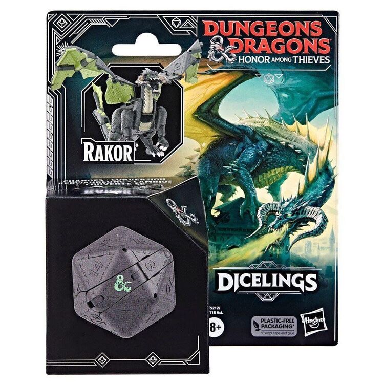 Product Hasbro Fans Dungeons  Dragons: Honor Among Thieves - Rakor Dicelings Collectible Black Dragon (F5212) image
