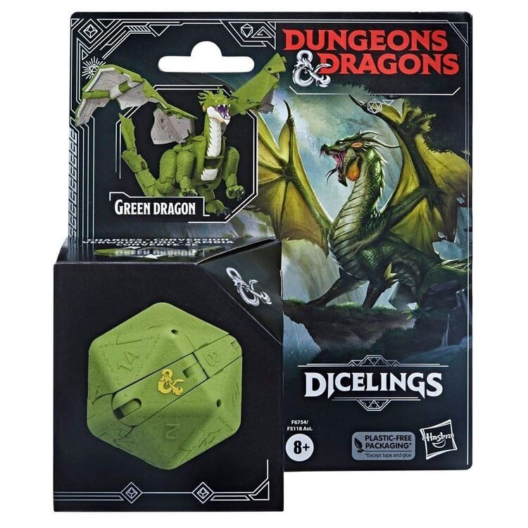 Product Hasbro Fans Dungeons  Dragons Honor Among Thieves: Dicelings - Green Dragon (F6754) image