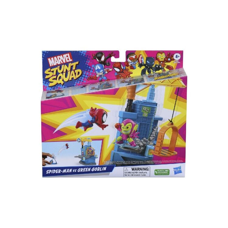 Product Hasbro Marvel: Stunt Squad - Spider-Man VS Green Goblin Mini Playset (F7062) image