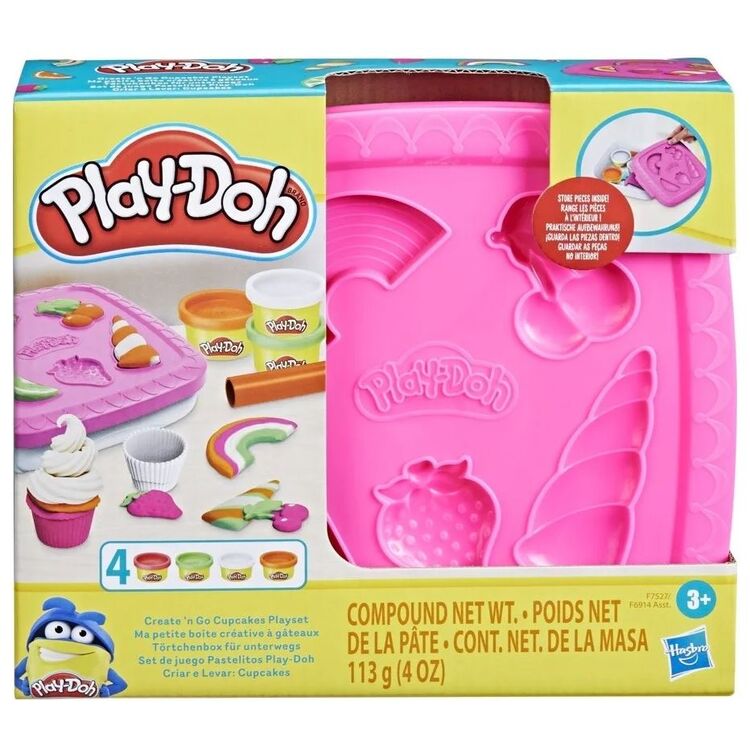 Product Hasbro Play-Doh: Create n Go Cupcakes Playset (F7527) image