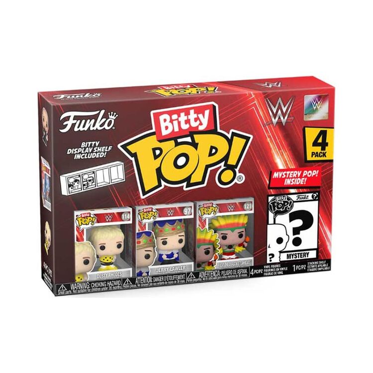 Product Φιγούρες Funko Bitty Pop! WWE - Dusty Rhodes, Jerry Lawler, Ricky “The Dragon” Steamboat & Mystery image