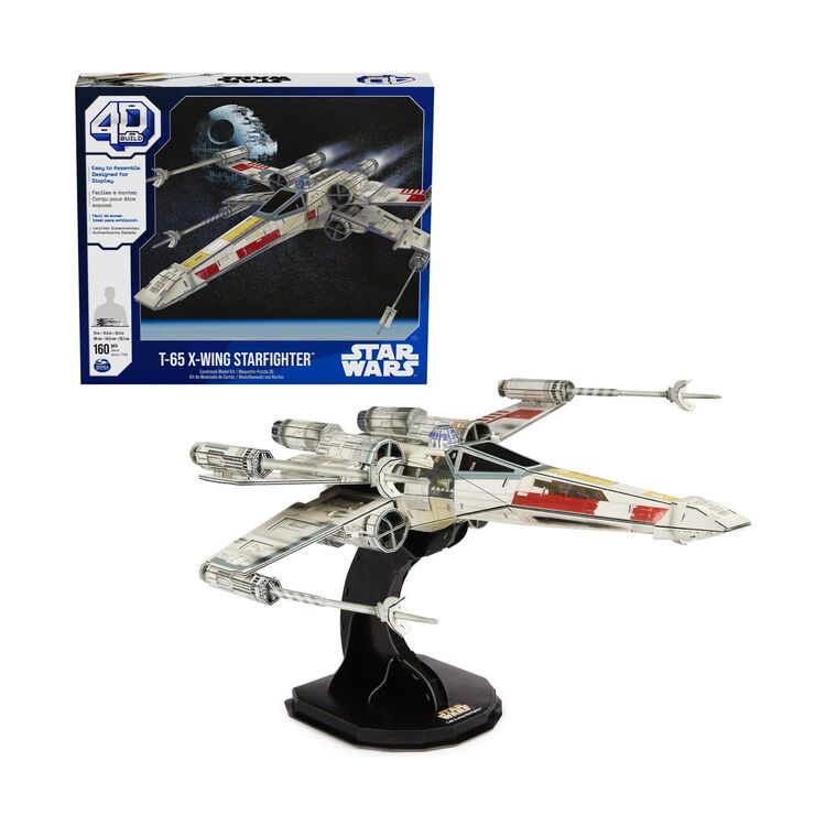 Product Παζλ Spin Master Disney: Star Wars 4D Build - T-65 X-Wing Starfighter 3D Cardstock Model Kit (6069813) image