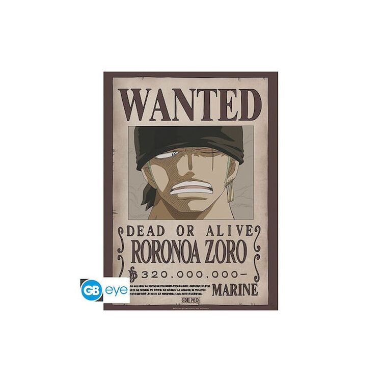 Product Abysse One Piece - Wanted Zoro Poster Chibi (52x38cm) (GBYDCO226) image