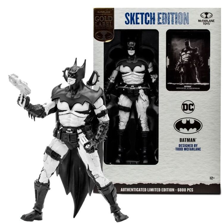 Product Φιγούρα Δράσης McFarlane DC Multiverse: Gold Label Collection - Batman by Todd (Sketch Edition) Action Figure (18cm) image