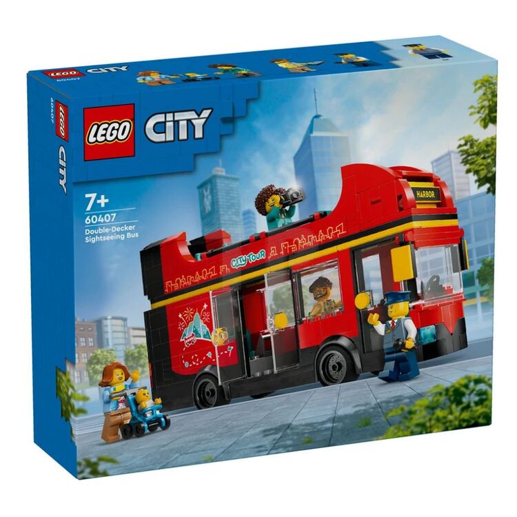 Product LEGO® City Great Vehicles: Κόκκινο Διώροφο Λεωφορείο Ξενάγησης (60407) image