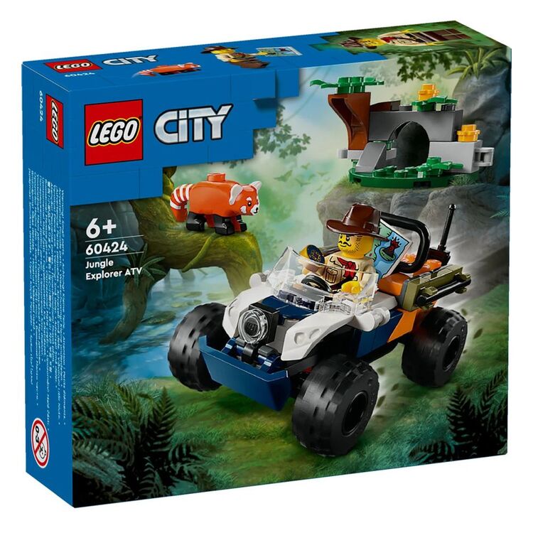 Product LEGO® City Exploration: Αποστολή για Κόκκινο Πάντα με ATV Εξερευνητή Ζούγκλας (60424) image