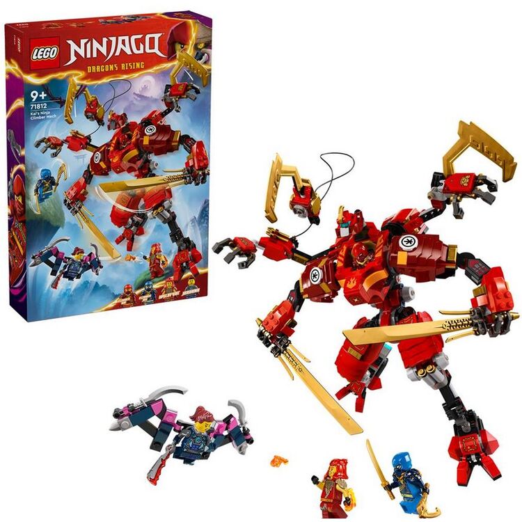 Product LEGO® NINJAGO®: Kais Ninja Climber Mech (71812) Along with an Easter Candle image