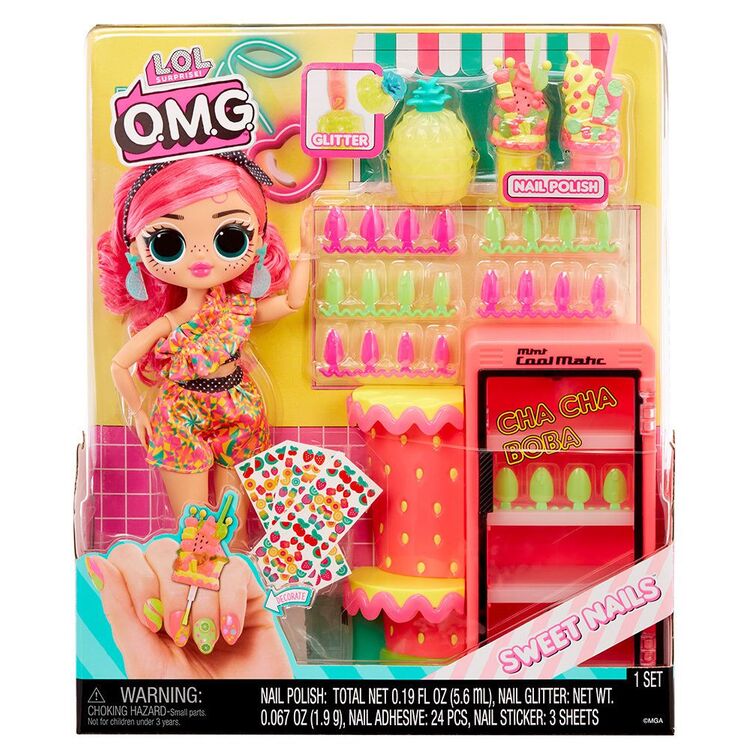 Product MGA L.O.L. Surprise!: O.M.G. Sweet Nails™ - Pinky Pops Fruit Shop Doll (503842-EUC) image