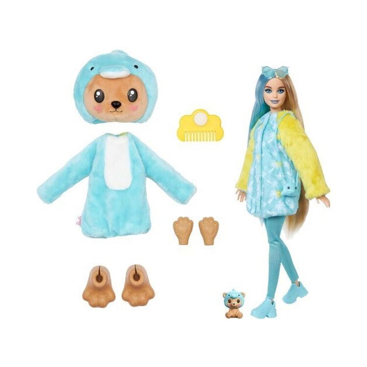 Product Mattel Barbie® Cutie Reveal Teddy Bear as a Dolphin Doll (HRK25) image