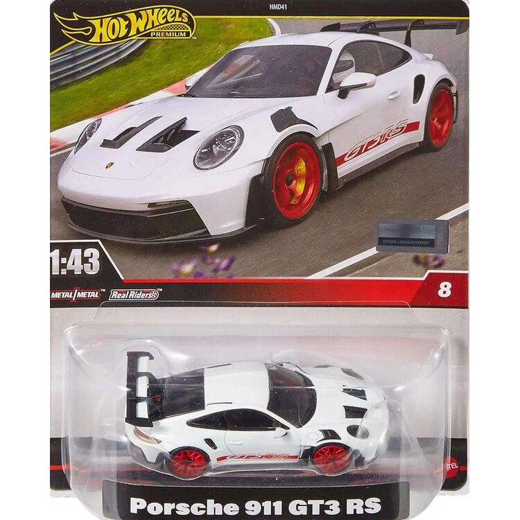 Product Mattel Hot Wheels Premium: Real Riders - Porsche 911 GT3 RS (1:43rd) (HWT03) image