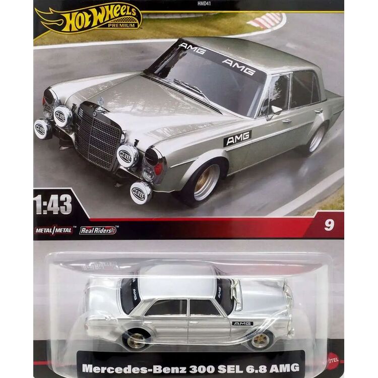 Product Mattel Hot Wheels Premium: Real Riders - Mercedes-Benz 300 SEL 6.8 AMG (1:43rd) (HWT08) image