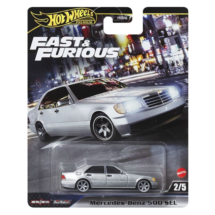 Product Mattel Hot Wheels Premium: Fast  Furious - Mercedes-Benz 500 SEL (HRT94) image