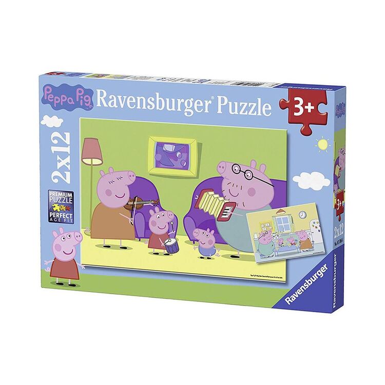 Product Ravensburger Puzzle: Peppa Pig (2x12pcs) (7596) image