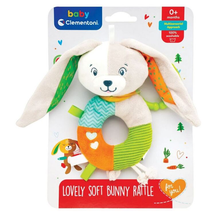 Product AS Baby Clementoni - Lovely Soft Bunny Rattle (1000-17787) image