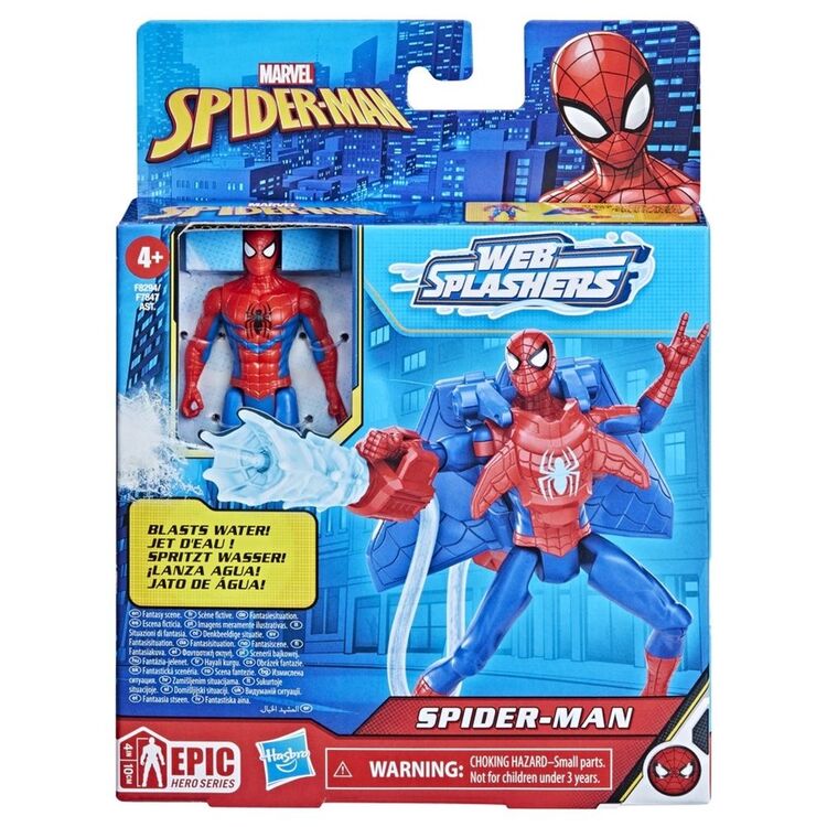 Product Hasbro Marvel: Spider-Man Epic Hero Series Web Splashers - Spider-Man Action Figure (4) (F8294) image