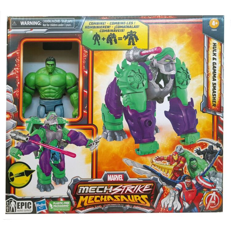 Product Hasbro Marvel: Mech Strike Mechasaurus - Hulk  Gamma Smasher Action Figures (F6600) image