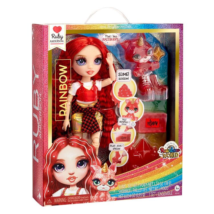 Product MGA Rainbow High: Ruby Anderson - (Red) Doll  Slime (120179-EU) image