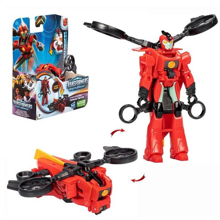 Product Hasbro Transformers: Earthspark 1-Step Flip Changer - Terran Twitch Action Figure (F6721) image