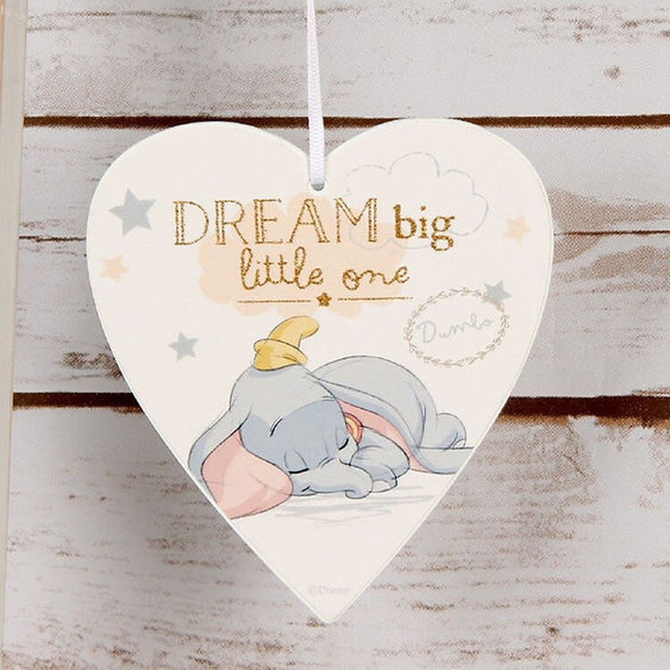 Product Disney Magical Beginnings Heart Plaque 'Dream Big' image