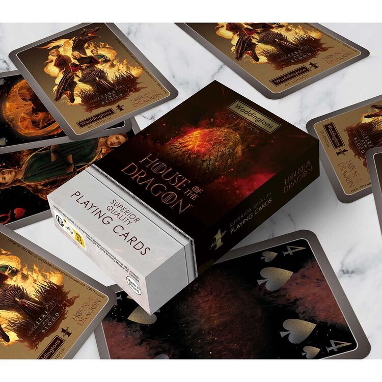 Product Τράπουλα Winning Moves: Waddingtons No.1 - House of Dragons Playing Cards (WM04535-EN1) image
