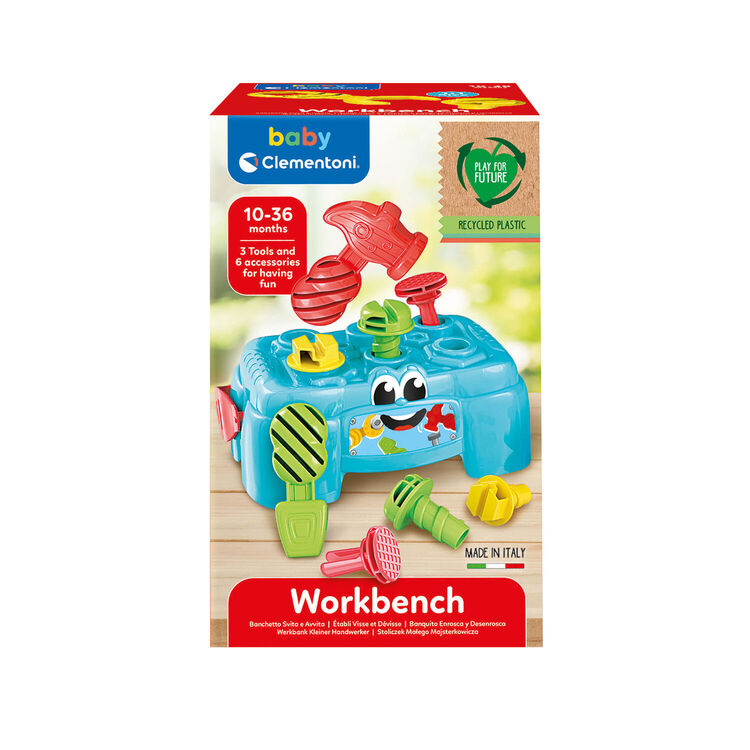 Product Βρεφικό Παιχνίδι AS Baby Clementoni - Workbench Build n Play (1000-17042) image