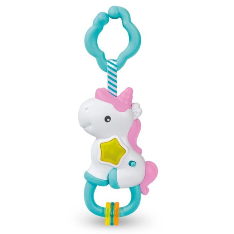 Product Βρεφική Ηλεκτρονική Κουδουνίστρα AS Baby Clementoni Interactive Rattle Fun Unicorn Shake & Play (1000-17333) image