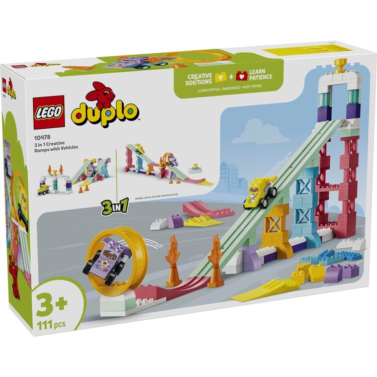 Product LEGO® DUPLO®: 3 In 1 Creative Ramps With Vehicles (10478) image