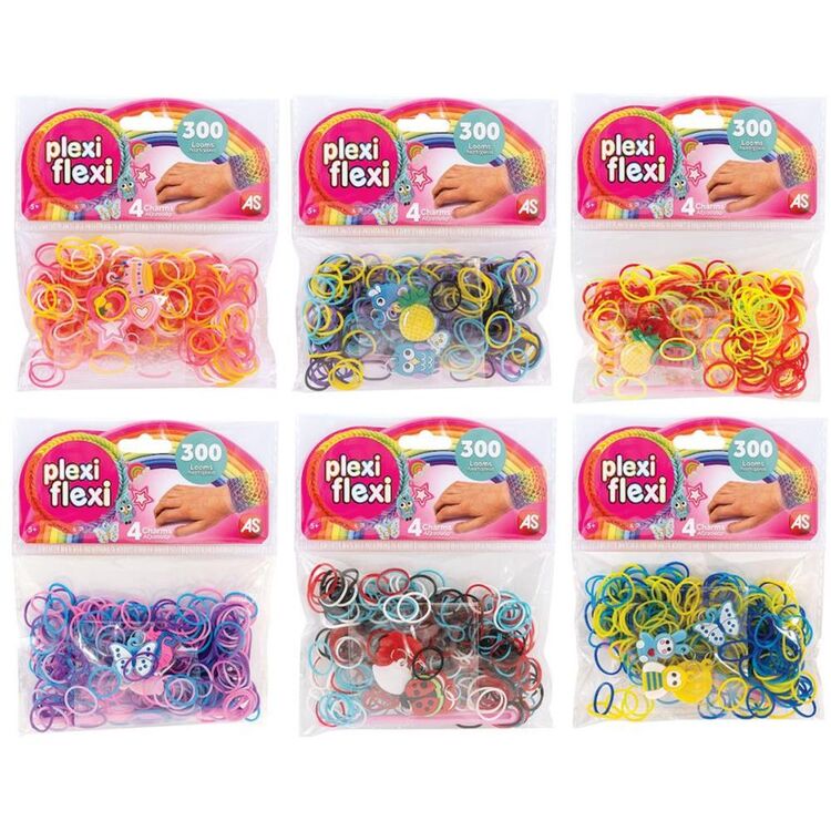 Product Σετ Χειροτεχνίας AS Plexi-Flexi: 300 Looms & 4 Charms (1080-25565) 1τμχ Τυχαία Επιλογή image