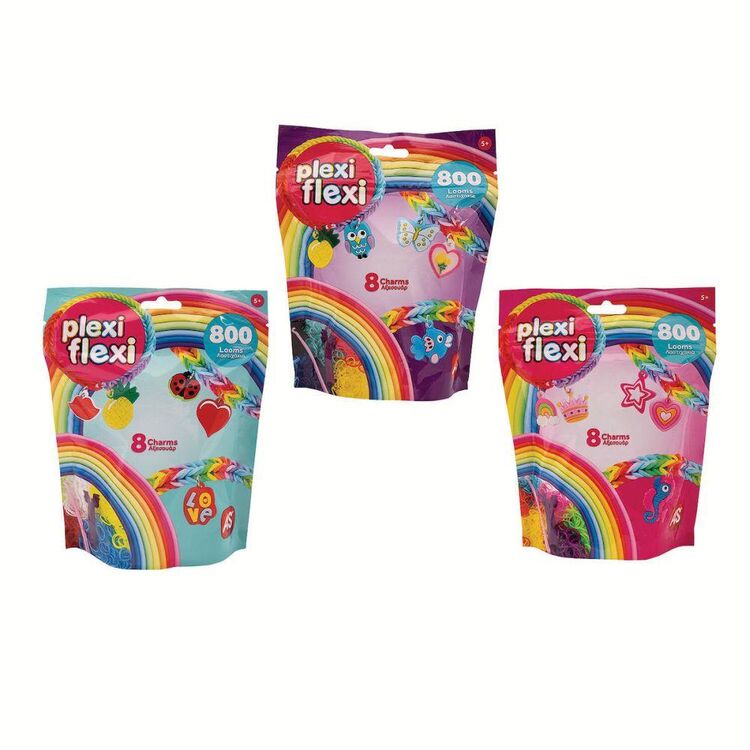 Product Σετ Χειροτεχνίας AS Plexi-Flexi: 800 Looms & 8 Charms (1080-25566)  1τμχ Τυχαία Επιλογή image