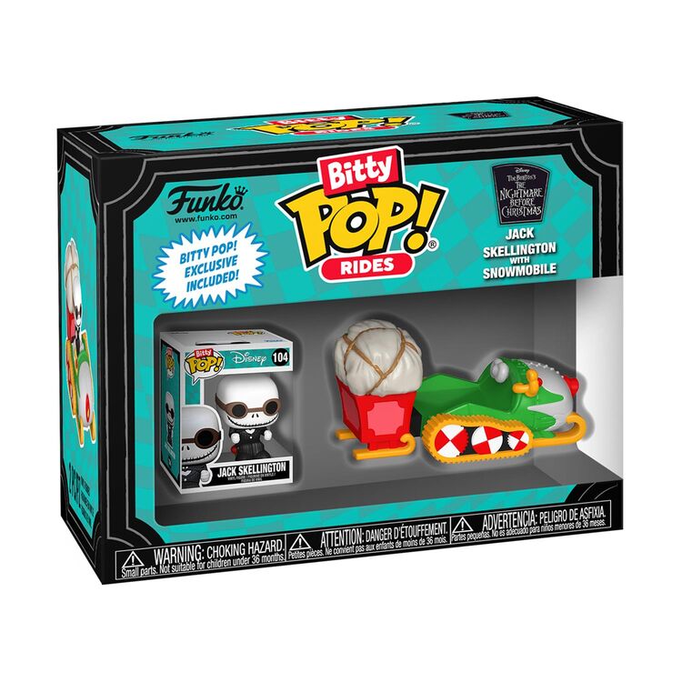 Product Funko Bitty Pop! The Nightmare Before Christmas - Jack Skellington with Snowmobile image