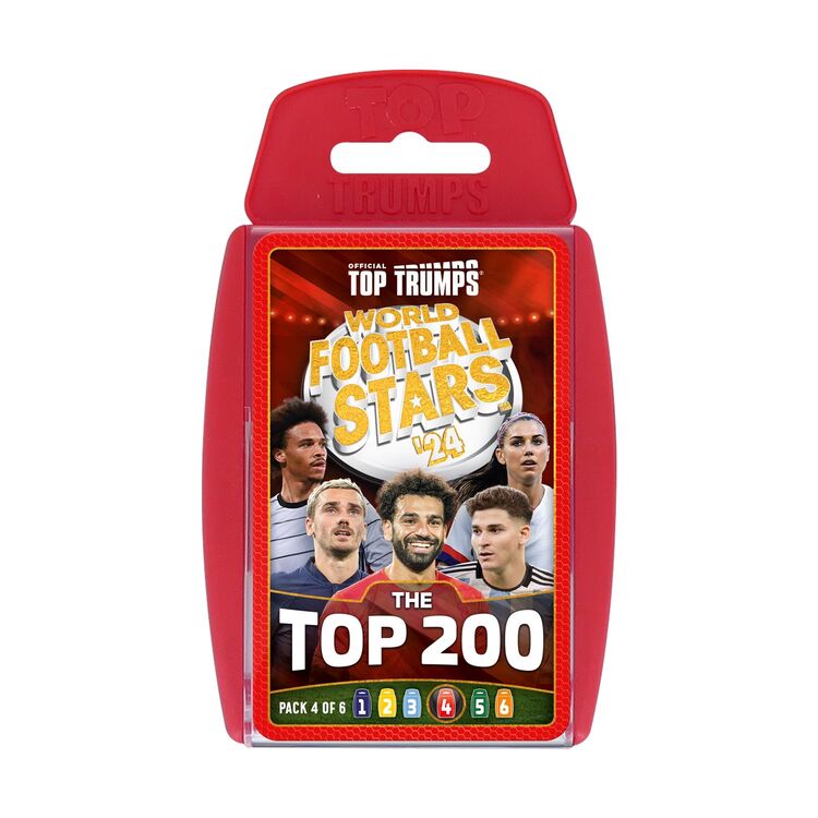 Product Επιτραπέζιο με Κάρτες Winning Moves: Top Trumps - World Football Stars 2024 The Top 200 Pack 4 - Card Game (WM04803-EN1) image