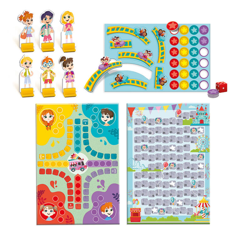 Product Επιτραπέζιο AS Company: Happi Hobbi Magnet - Fun Park Snakes & Ludo (1029-64071) image