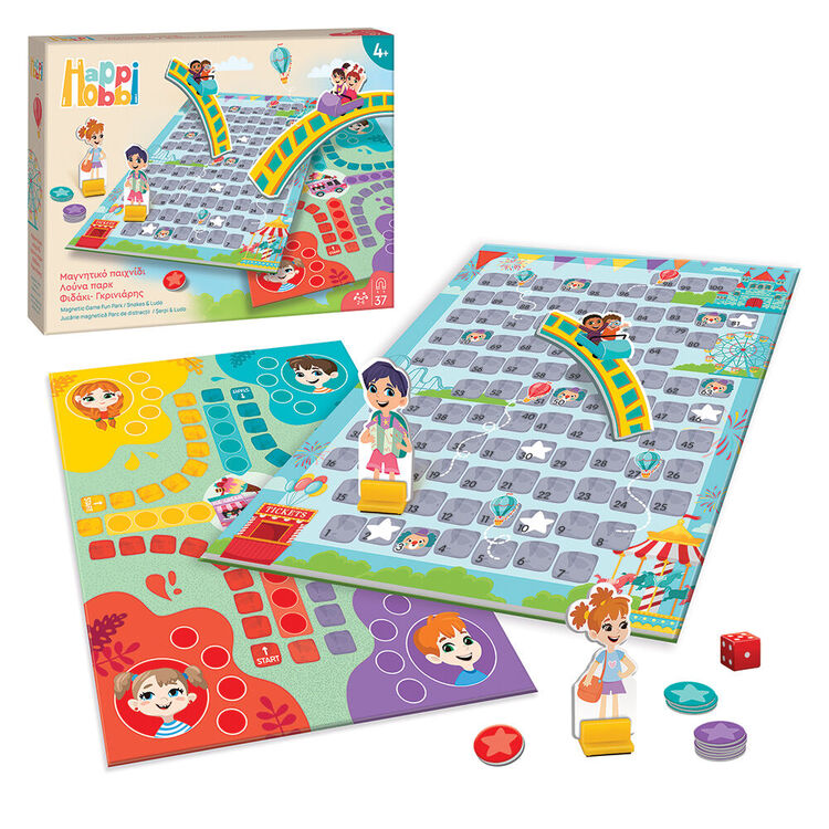 Product Επιτραπέζιο AS Company: Happi Hobbi Magnet - Fun Park Snakes & Ludo (1029-64071) image