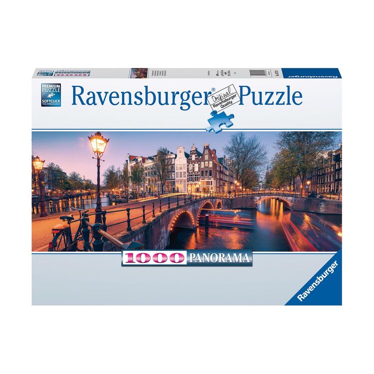 Product Ravensburger Puzzle: Panorama - Evening in Amsterdam (1000pcs) (12000446) image