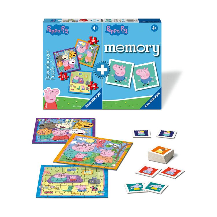 Product Παζλ Ravensburger: Memory® &amp; 3 Puzzles : Peppa Pig (3152) image