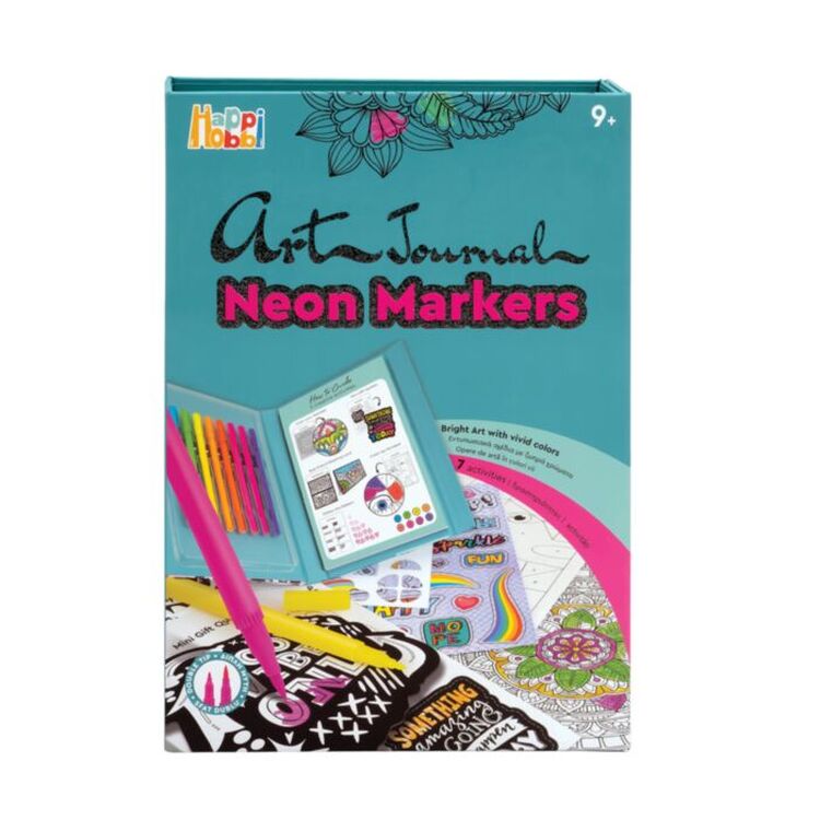 Product AS Happi Hobbi: Art Journal Neon Μαρκαδόροι (1038-11041) image