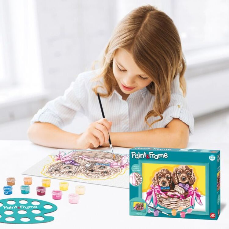 Product Παιχνίδι Ζωγραφικής AS Paint &amp; Frame Αdorable Puppies (1038-41019) image