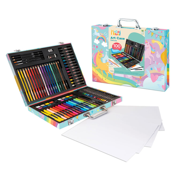 Product Σετ Ζωγραφικής AS Happihobbi: Art Case Deluxe - Rainbow 100 Accessories (Εn) (1038-82057) image