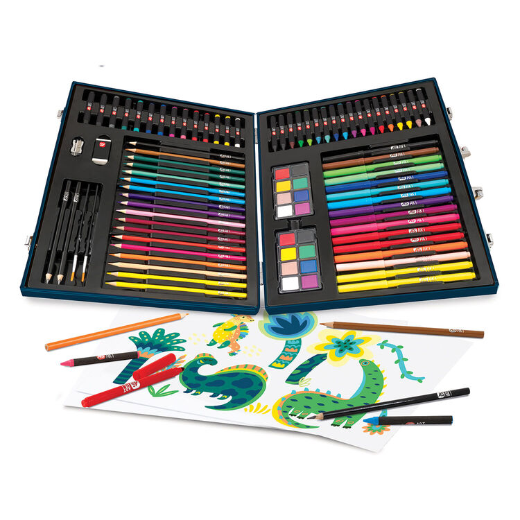 Product Σετ Ζωγραφικής AS Happihobbi: Art Case Deluxe - Dinosaur 100 Accessories (En) (1038-82059) image