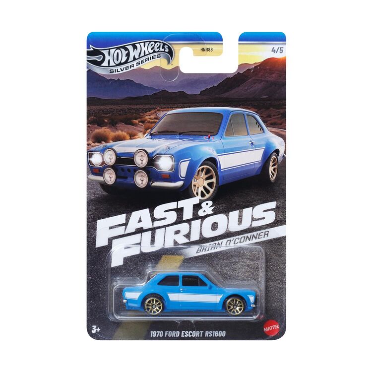 Product Mattel Hot Wheels Silver Series: Fast & Furious Brian O'Conner - 1970 Ford Escort RS1600 (JBY32) image