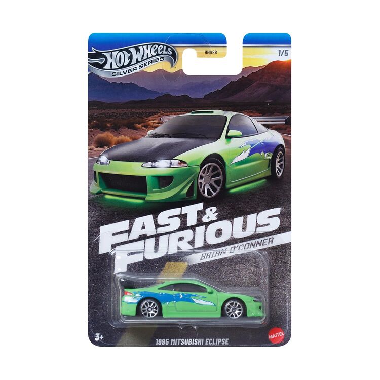 Product Mattel Hot Wheels Silver Series: Fast & Furious Brian O'Conner - 1995 Mitsubishi Eclipse (JBY29) image
