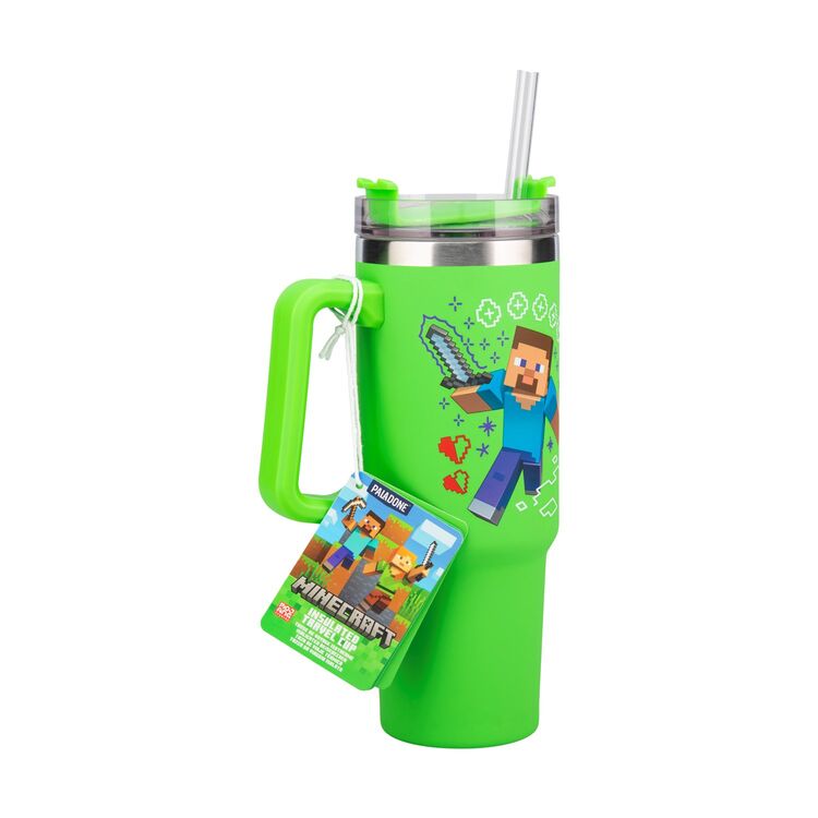 Product Ποτήρι με Καλαμάκι Paladone: Minecraft - Green Multiway Insulated Travel Cup Straw (900ml) (PP14600MCF) image