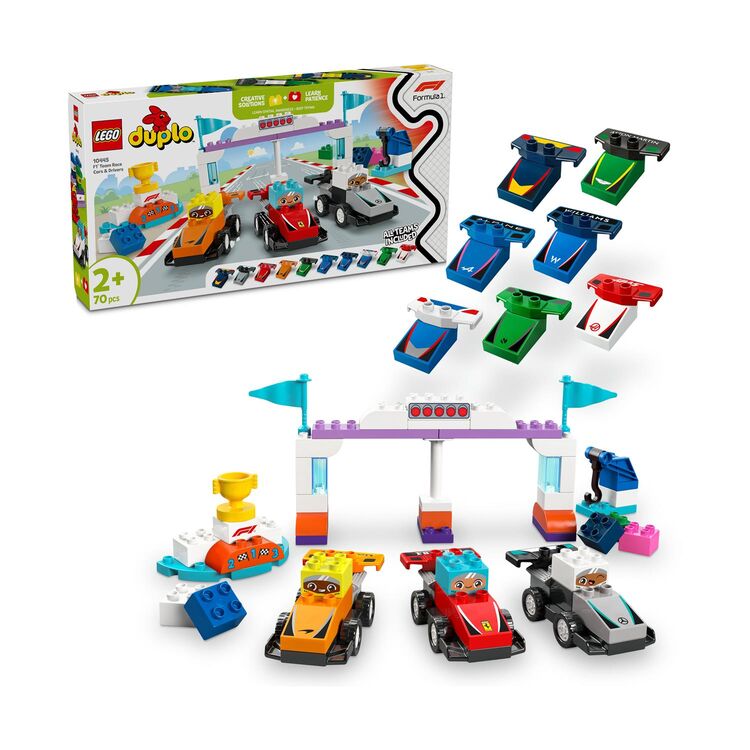 Product LEGO® DUPLO® Town: Αγωνιστικά Αυτοκίνητα και Οδηγοί Ομάδας F1® (10445) image