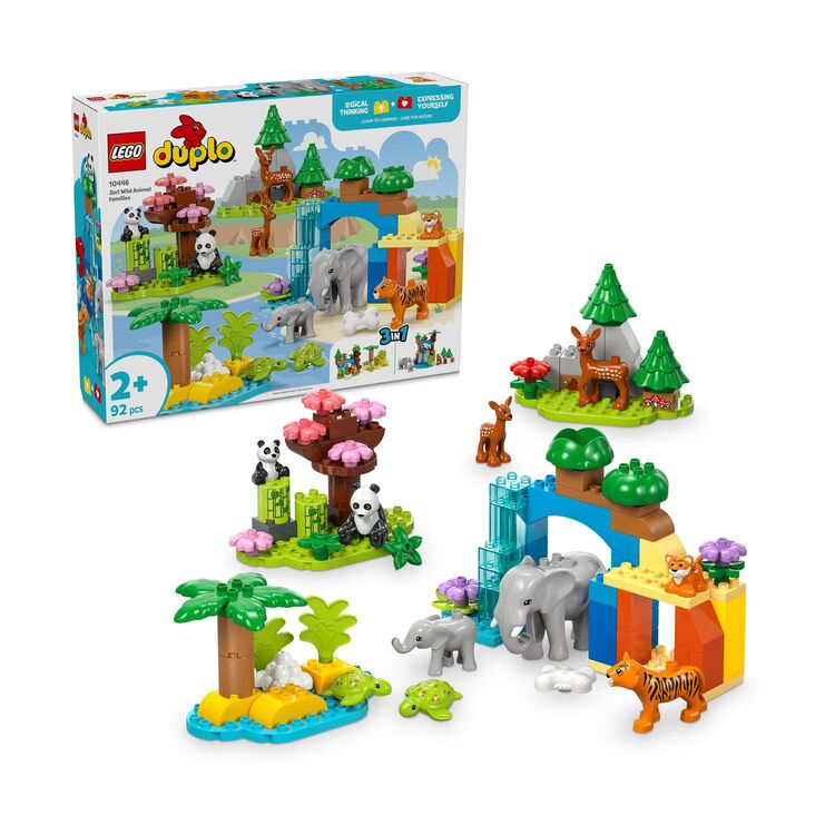 Product LEGO® DUPLO® Town: 3-σε-1 Οικογένειες Άγριων Ζώων (10446) image
