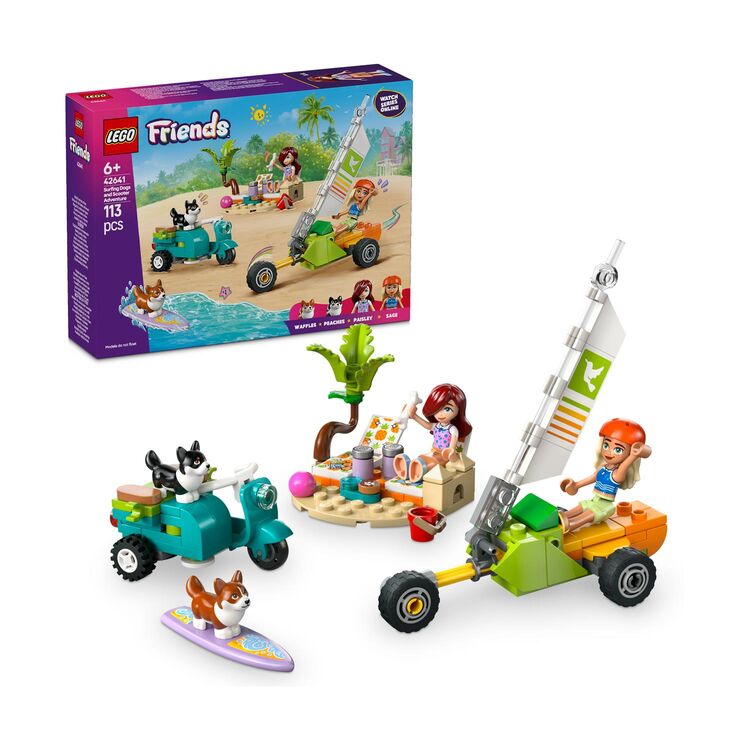 Product LEGO® Friends: Surfing Dogs and Scooter Adventure (42641) image