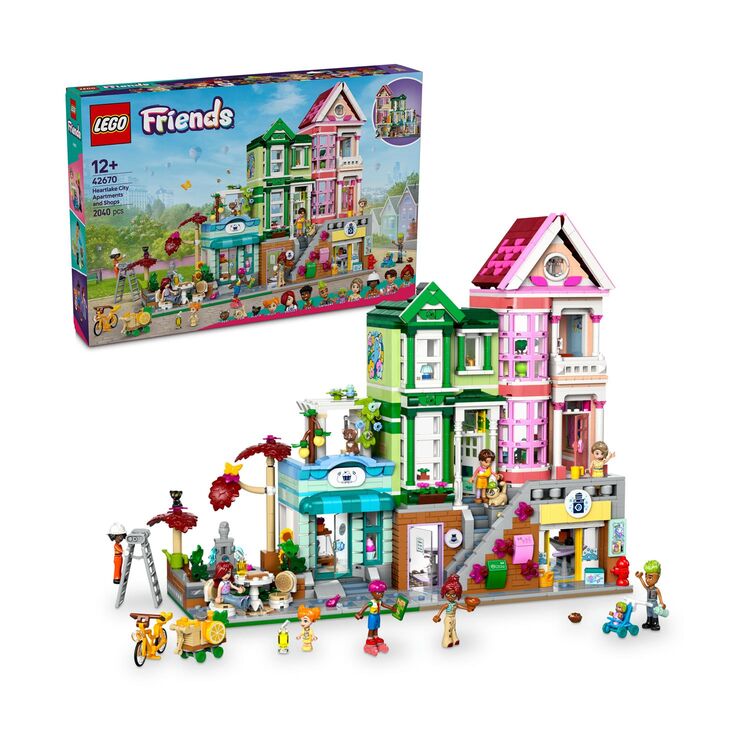 Product LEGO® Friends: Διαμερίσματα και Καταστήματα στη Χάρτλεϊκ Σίτυ (42670) image