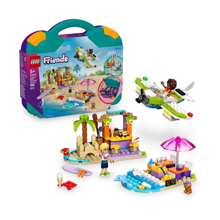 Product LEGO® Friends: Δημιουργικό Βαλιτσάκι για Παραλίες και Ταξίδια (42672) image