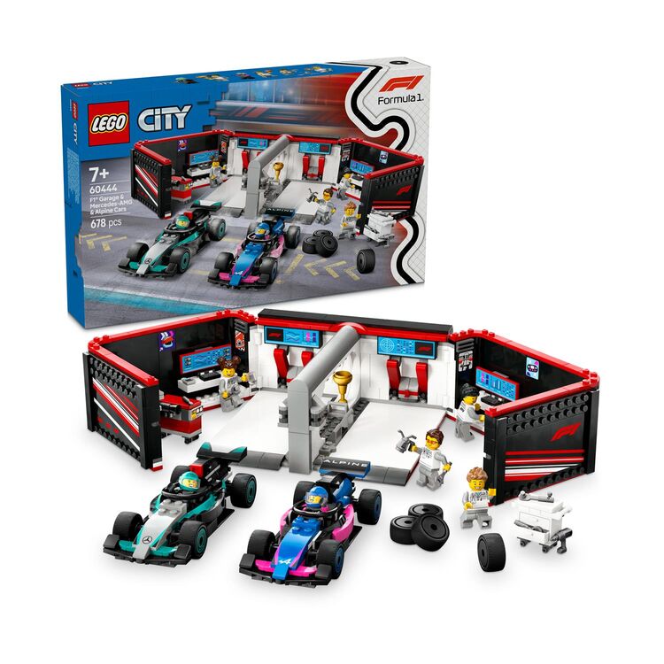 Product LEGO® City: Γκαράζ F1® & Αυτοκίνητα Mercedes-AMG & Alpine (60444) image